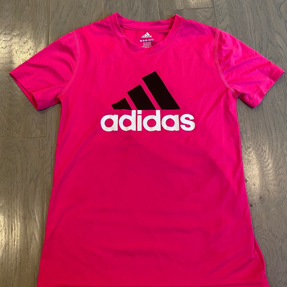 Girls Adidas Hot Pink Shirt
